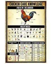 Chicken Care Knowledge 11x17 Poster front