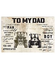 To My Dad 17x11 Poster front
