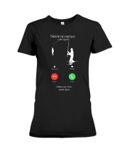 DESOLE J'AI MANQUE VOTRE APPEL Premium Fit Ladies Tee thumbnail
