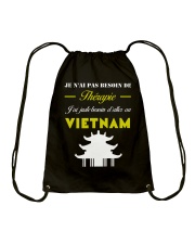 JE N AI PAS BESOIN DE THERAPIE Drawstring Bag thumbnail