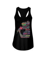 beauty and the beast art Ladies Flowy Tank thumbnail