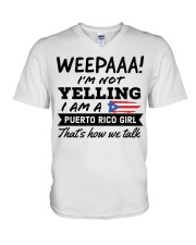 Puerto Rico Girl - Printed in the USA V-Neck T-Shirt thumbnail