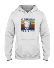 Wine Let The Evenning Be Gin Hooded Sweatshirt thumbnail