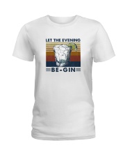 Wine Let The Evenning Be Gin Ladies T-Shirt thumbnail