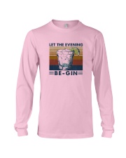 Wine Let The Evenning Be Gin Long Sleeve Tee thumbnail
