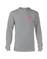 Breast Cancer Horse Fight 2 Sides Long Sleeve Tee thumbnail