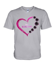 Breast Cancer - Be Strong V-Neck T-Shirt thumbnail