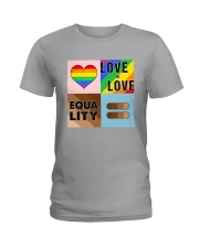 LGBT - Love Is Love - Equality Ladies T-Shirt thumbnail