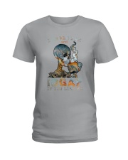Skull IDGAF If You Like Me Ladies T-Shirt tile