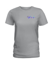 Barber American Flag 2 Sides Ladies T-Shirt tile