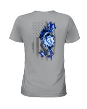 Police Rose v2 2 Sides Ladies T-Shirt tile