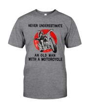 Sk Motorcycle Never Underestimate Classic T-Shirt front