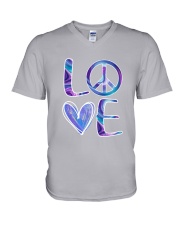 Hippie-Love Hippie Hologram V-Neck T-Shirt thumbnail