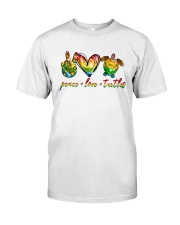 Peace Love Turtle Classic T-Shirt tile