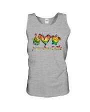 Peace Love Turtle Unisex Tank tile
