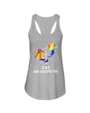 Dragon LGBT God Accept You Ladies Flowy Tank tile