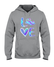 Pontoon Boat Love Purple Texture Hooded Sweatshirt thumbnail