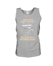 Skeleton Enough Social Interaction Unisex Tank thumbnail