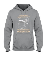 Skeleton Enough Social Interaction Hooded Sweatshirt thumbnail