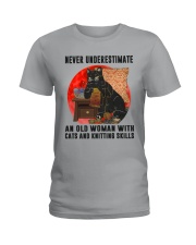 Cats And Knitting Ladies T-Shirt thumbnail