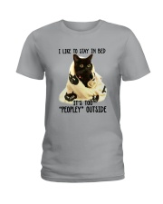 Black Cat - Like To Stay in Bed Ladies T-Shirt tile