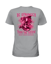 Breast Cancer Dragon Be Stronger 2 Sides Ladies T-Shirt tile