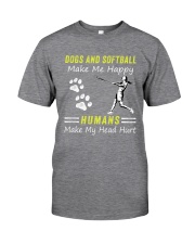 Softball And Dog Classic T-Shirt tile