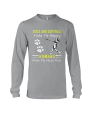 Softball And Dog Long Sleeve Tee thumbnail