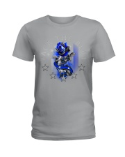 Back The Blue Rose Ladies T-Shirt tile