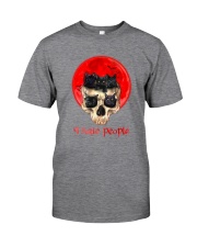Black Cat I Hate People Classic T-Shirt tile
