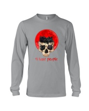 Black Cat I Hate People Long Sleeve Tee tile