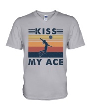 Volleyball Kiss My Ace V-Neck T-Shirt thumbnail
