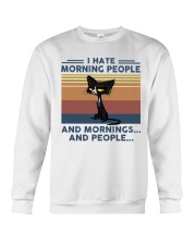 Cat - I Hate Morning People Crewneck Sweatshirt tile