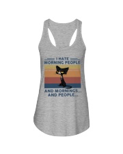 Cat - I Hate Morning People Ladies Flowy Tank tile