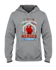Autism Dad Rasing Hero Hooded Sweatshirt thumbnail