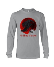 Skull - Raven I Hate People Long Sleeve Tee tile