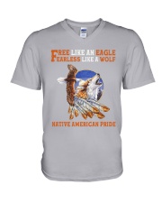 Native American Pride V-Neck T-Shirt thumbnail