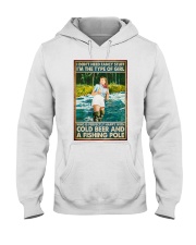 fishing girl need beer and fishing pt phn nna Hooded Sweatshirt tile