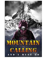 skiing the mountain is calling and i must go 11x17 Poster front