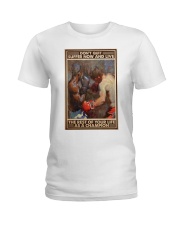 Boxing live as a champion pt dvhh dqh Ladies T-Shirt tile