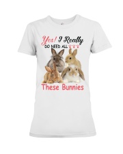 yes bunnies Premium Fit Ladies Tee tile