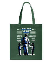 police dad first love of daughter mug Tote Bag tile