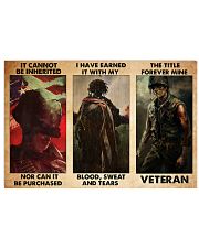 Veteran it cannot be inheirited pt dvhh ntv 17x11 Poster front