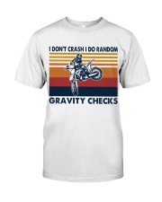 motocross dirt bike gravity check Premium Fit Mens Tee tile