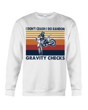 motocross dirt bike gravity check Crewneck Sweatshirt tile