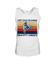 motocross dirt bike gravity check Unisex Tank tile