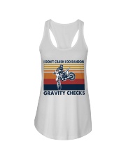 motocross dirt bike gravity check Ladies Flowy Tank tile
