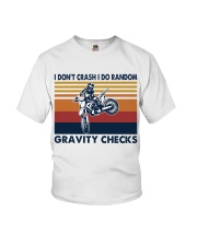 motocross dirt bike gravity check Youth T-Shirt tile