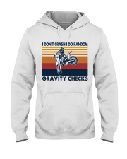 motocross dirt bike gravity check Hooded Sweatshirt tile