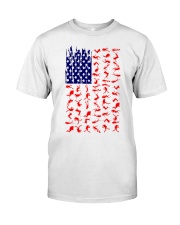 scuba diving us flag Classic T-Shirt front